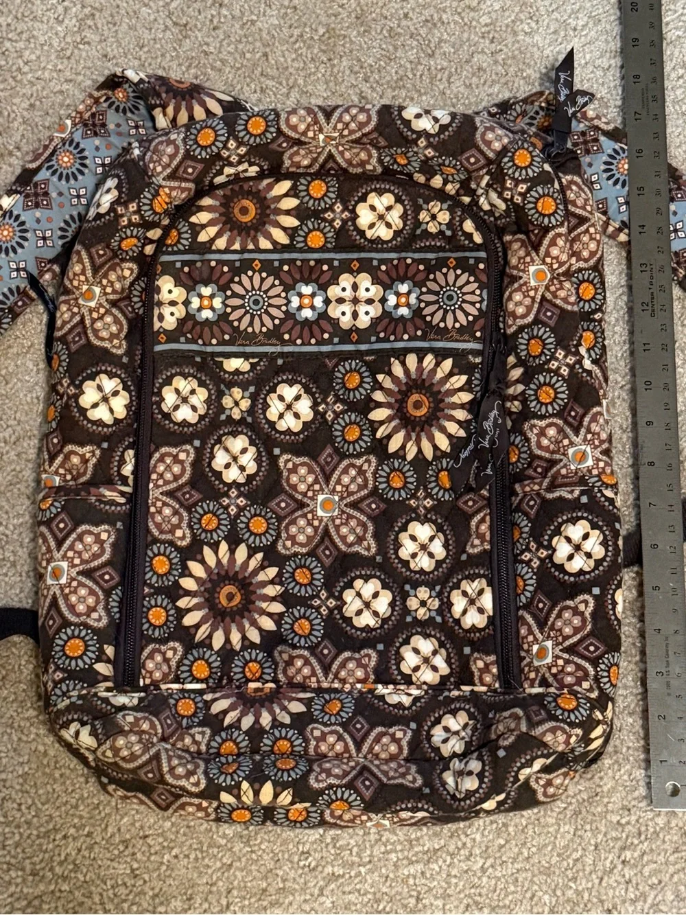 Vera Bradley 12x16 Retired Pattern Backpack with Laptop Compartment